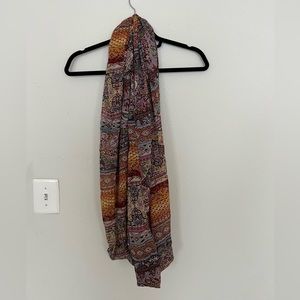 Multi-colored design loop scarf. Very light weight, perfect for summer!